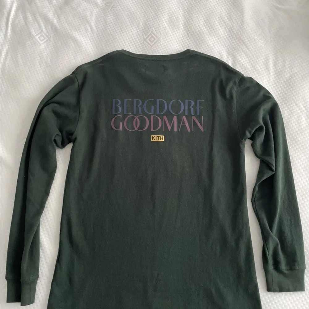 Kith Dark Green Long Sleeve with Multicolor Logo